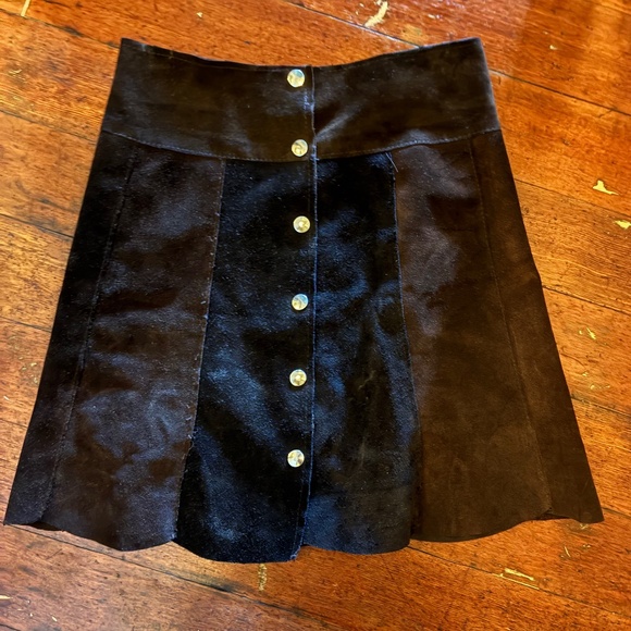 Vintage Suede Skirt - Picture 1 of 3